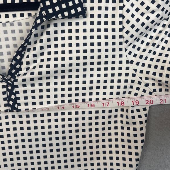 Tail Women's Golf Polo Shirt Black White Stripe Performance Stretch M Golfer - Picture 3 of 5